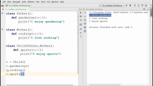 18. Multiple Inheritance [Python 3 Programming Tutorials] смотреть онлайн