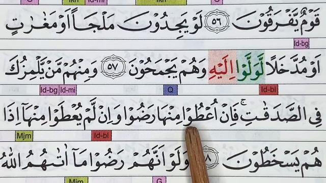 BELAJAR NGAJI QURAN Surah ATTAUBAH 55-61 Pas Di Hati смотреть онлайн