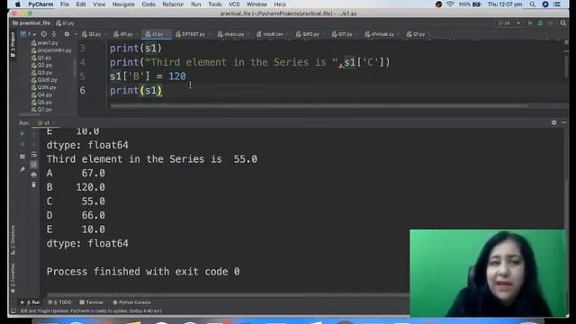 Lesson #2, Creating Series, Complete Course for Class 12 Informatics Practices Session 2021-22 смотреть онлайн
