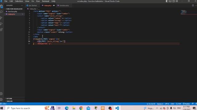 CARA MEMBUAT KALKULATOR SEDERHANA DENGAN FUNCTION PHP смотреть онлайн