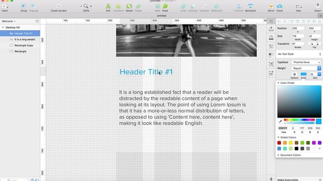 How to Create Three content boxes in Sketch Software смотреть онлайн