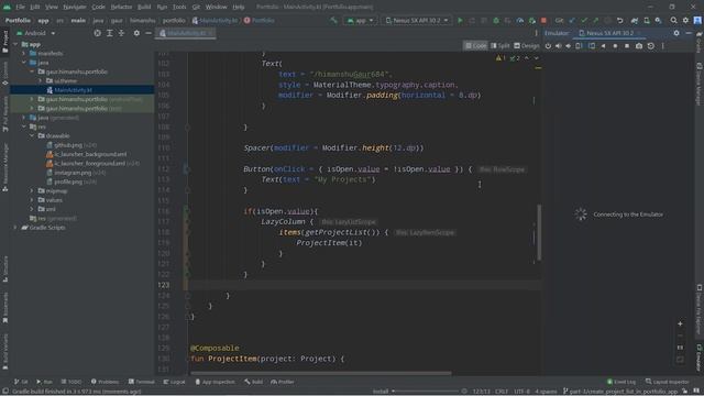 Handle Button Click Event in Jetpack Compose | Portfolio App | Part 5 смотреть онлайн