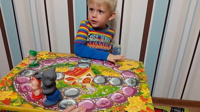 #2 Настольная игра три поросенка (играем с волком) board game three little pigs смотреть онлайн