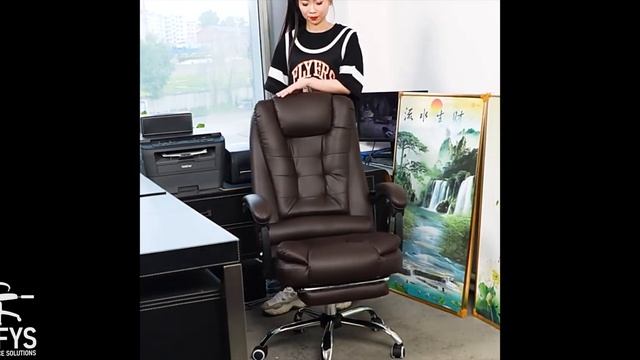 Офисное кресло с подставкой для ног и вибромассажем! - SOFYS Smart Business смотреть онлайн