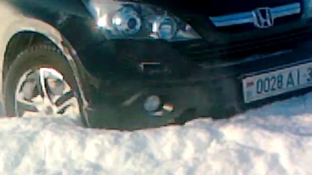 Honda CRV 2.2 I-CTDI offroad snow Хонда ЦРВ по снегу смотреть онлайн