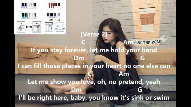 At my worst lyrics with chords and guitar/piano chord guide смотреть онлайн