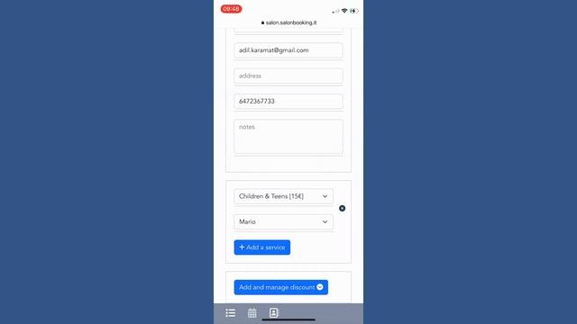 Salon Booking System Web App смотреть онлайн