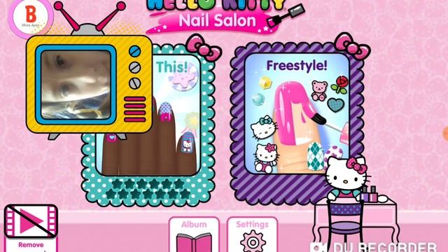 Лика играет в маникюрный салон хелоу Кити смотреть онлайн