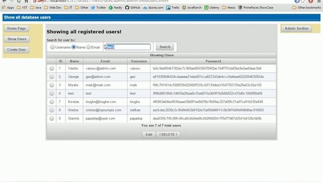 JavaEE 7 PrimeFaces 5 Demo смотреть онлайн