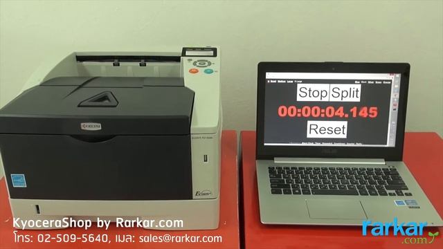 KYOCERA P2135dn: ทดสอบความเร็ว พิมพ์ 2 หน้าอัตโนมัติ смотреть онлайн