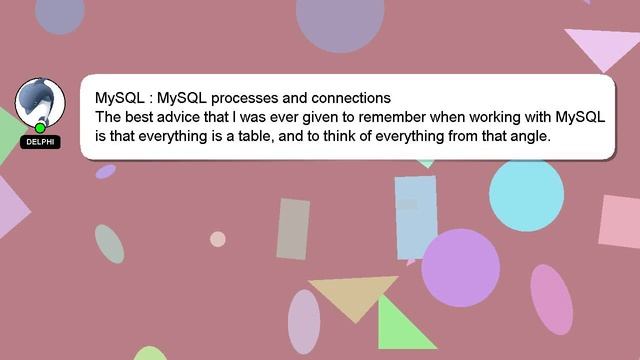 MySQL : MySQL processes and connections смотреть онлайн