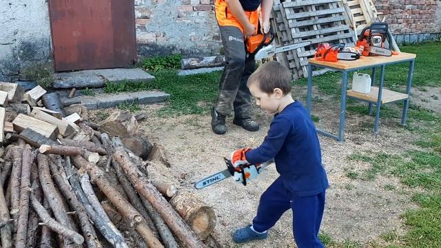 Chainsaw for Kids , Chainsaw for Dad , Husqvarna for Kids ,Stihl for Kids , Chainsaw Toys смотреть онлайн