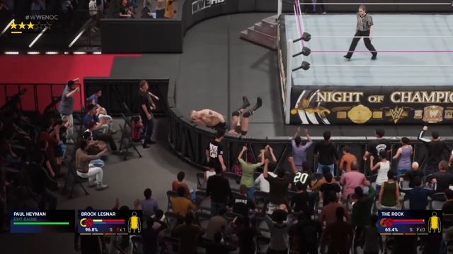 Играю 2K19(?The Rock?vs Brock?Lesnar?)-без голоса...