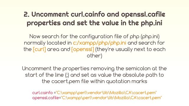 How to solve Xampp SSL cURL certificate error: unable to get local issuer certificate смотреть онлайн