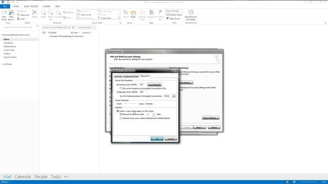 Outlook 2013: Leaving a Copy of Mail on the Server смотреть онлайн