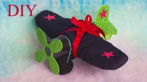 САМОЛЕТ из НОСКОВ. Подарок на 23 февраля своими руками