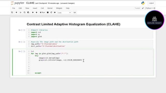 OpenCV Python Tutorial for Beginners - Contrast Limited Adaptive Histogram Equalization (CLAHE) смотреть онлайн