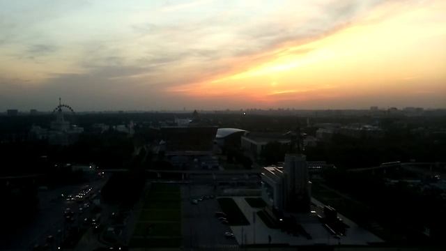 Закат / Sunset ( Вид в сторону ВДНХ) смотреть онлайн