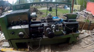 Забрал станок, приехал брат, топим самовар.