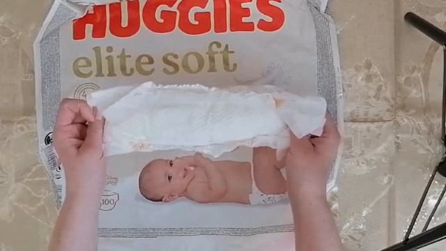 Первые подгузники HUGGIES Elite Soft #обзор, #подгузники, #haggis, #длядетей