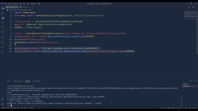 How To Create Access Token From Microsoft Graph API In Python смотреть онлайн