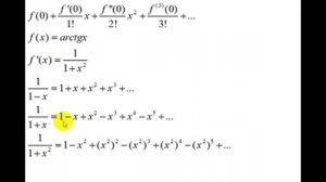 Формула Тейлора | ряд Маклорена | разложение arctg(x) в ряд Маклорена