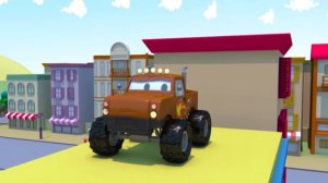 Эвакуатор Том - Полицейский автомобиль - Автомобильный Город  🚗 детский мультфильм 🚗