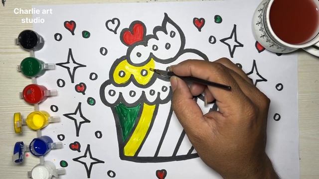 Rainbow#Cupcake#Drawing#Painting#Coloring#Kids#Toddlers#Food Easy#drawing #painting #art#how#apple смотреть онлайн