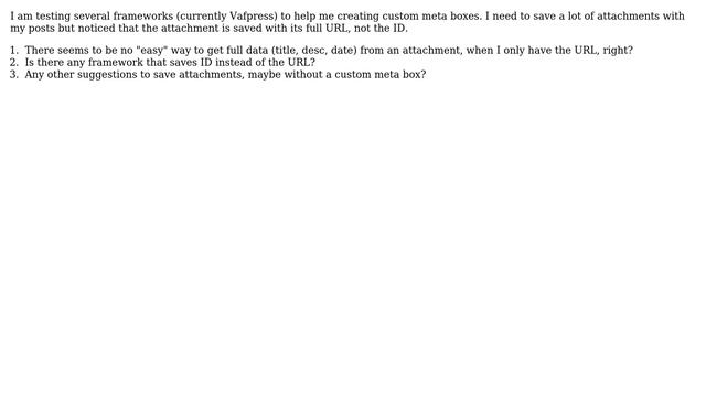 Wordpress: Save attachment ID instead of URL in custom field смотреть онлайн
