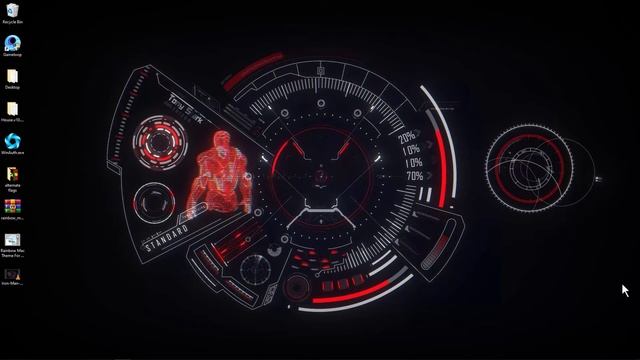 IRON MAN HUD LIVE WALLPAPER || WALLPAPER ENGINE