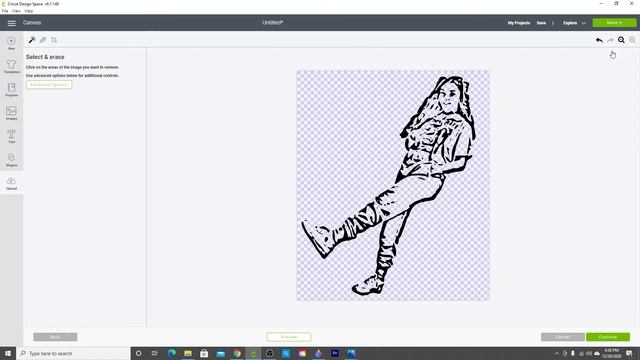 TURN MY PICTURE INTO A DECAL | CONVERTING INTO A SVG #CRICUTDESIGNSPACE смотреть онлайн