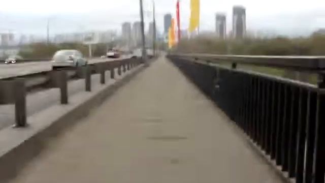 Через строгинский мост на вело. смотреть онлайн