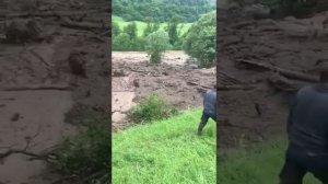 Теберда -  ужасный сель снес федеральную трассу !!!