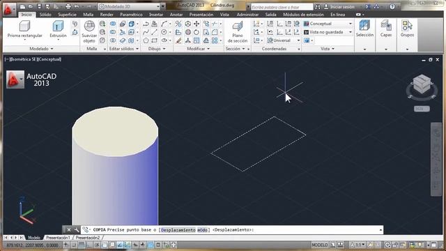 10- Curso AutoCAD 2013 - Espacio de Modelado 3D смотреть онлайн