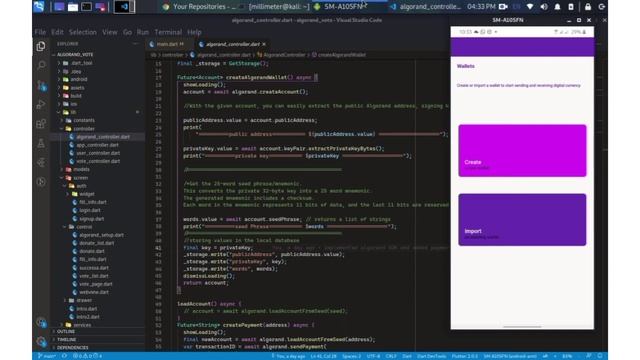 Using Firebase, Flutter Dart SDK and Algorand SDK to build Voting Application смотреть онлайн