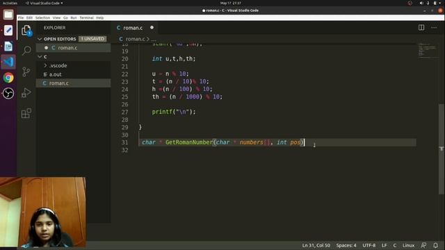 Decimal number to Roman number | C Program | Vagita смотреть онлайн