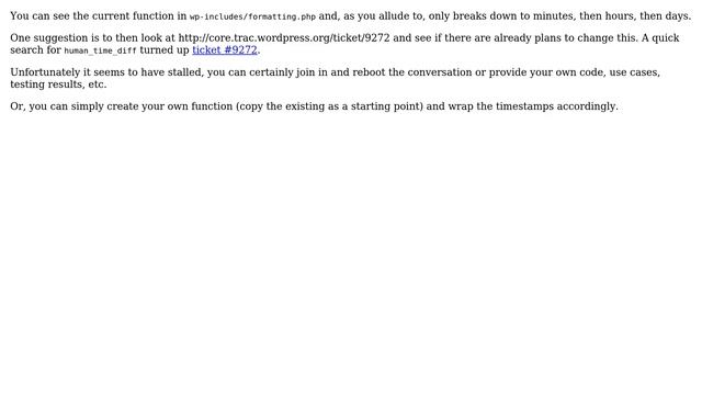 Wordpress: Human time difference in months instead of days. How? (3 Solutions!!) смотреть онлайн