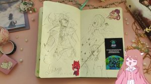 ꒰ა  Обзор скетчбука ໒꒱ Геншин, Небожители и милота  (октябрь 2023 - март 2024)