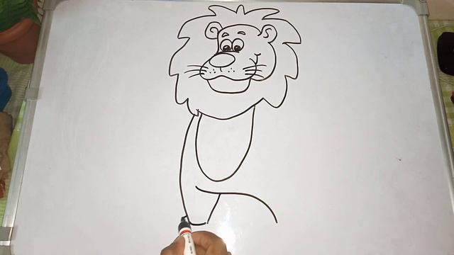 lion cartoon drawing | Art for kids | For you chutties смотреть онлайн