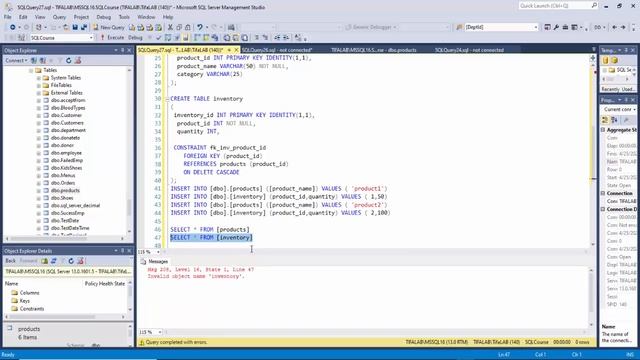 Microsoft Sql Server كورس السيكوال سيرفر : الدرس 21|FOREIGN KEY смотреть онлайн