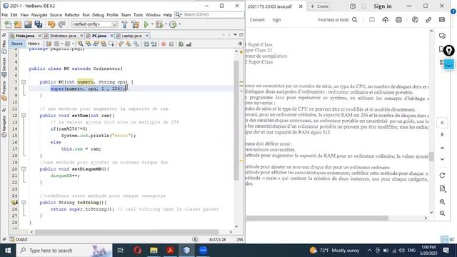 (3) Session 2021 _1 : 2 - Solution - part2 Java Par Rasha Rifai смотреть онлайн