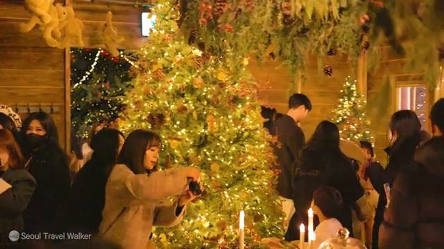 Рождественское украшение универмага Hyundai 2022, H Village смотреть онлайн