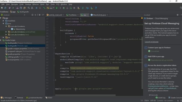 How to use Firebase Assistant in Android Studio смотреть онлайн