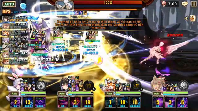 [KING's RAID] Siegfried 4 with magic team, dps Xerah смотреть онлайн