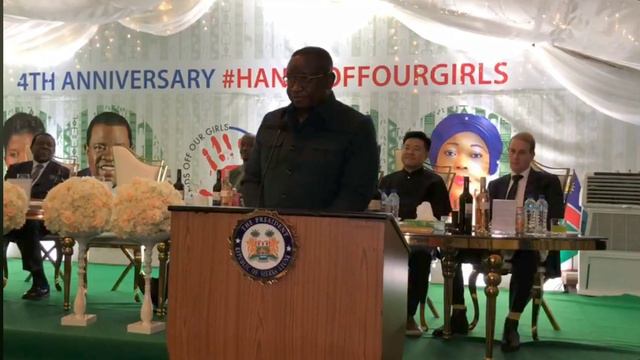 H.E President Julius Maada Bio at the 4th Hans off our Girls Anniversary. Freetown Sierra Leone. смотреть онлайн