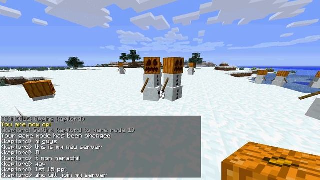 Minecraft server! NON HAMACHI :D yay ip = 192.168.0.103:25565 смотреть онлайн
