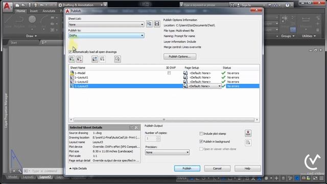 16.02 - تعليم برنامج AutoCad - شرح Creating ZIP File and publish смотреть онлайн
