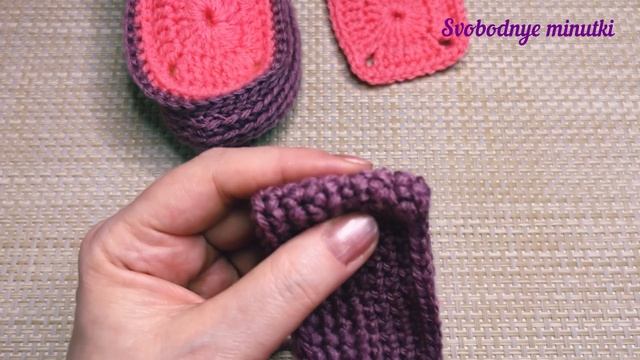 Удобные тапочки-следки. Вязание крючком