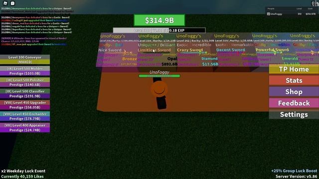I FINALLY GOT MY FIRST SUPREME SWORD - Roblox Sword Factory смотреть онлайн