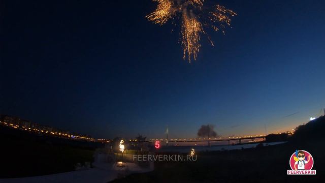 Небольшой салют на юбилее компании. смотреть онлайн